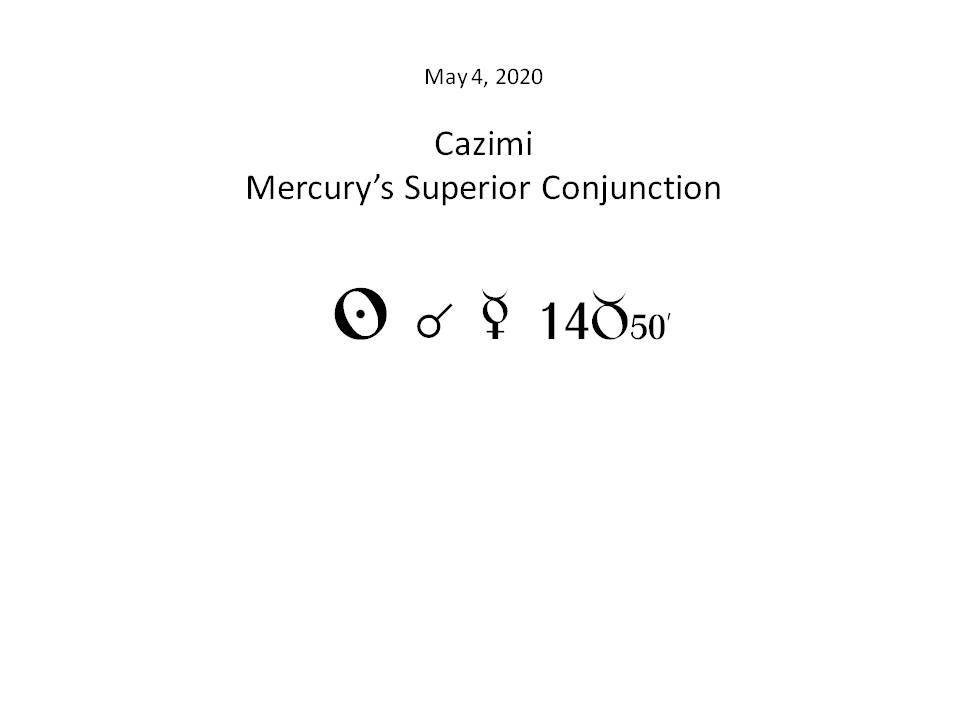 mercury cazimi